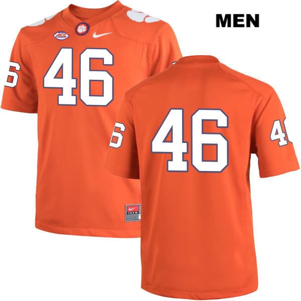 Men's Clemson Tigers #46 John Boyd Stitched Orange Authentic Nike No Name NCAA College Football Jersey OVX7546SF